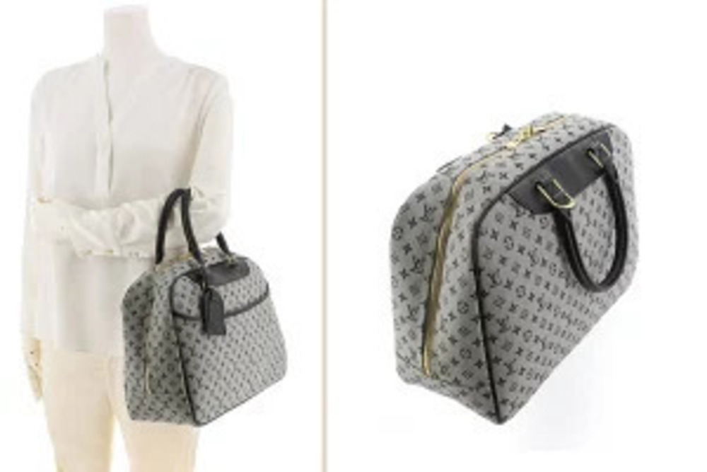Louis Vuitton Vanity Deauville Monogram Bowling Bag Brown